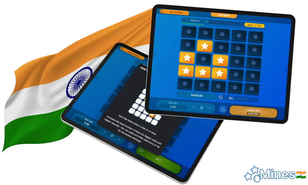 People from India really enjoy playing Mines Game