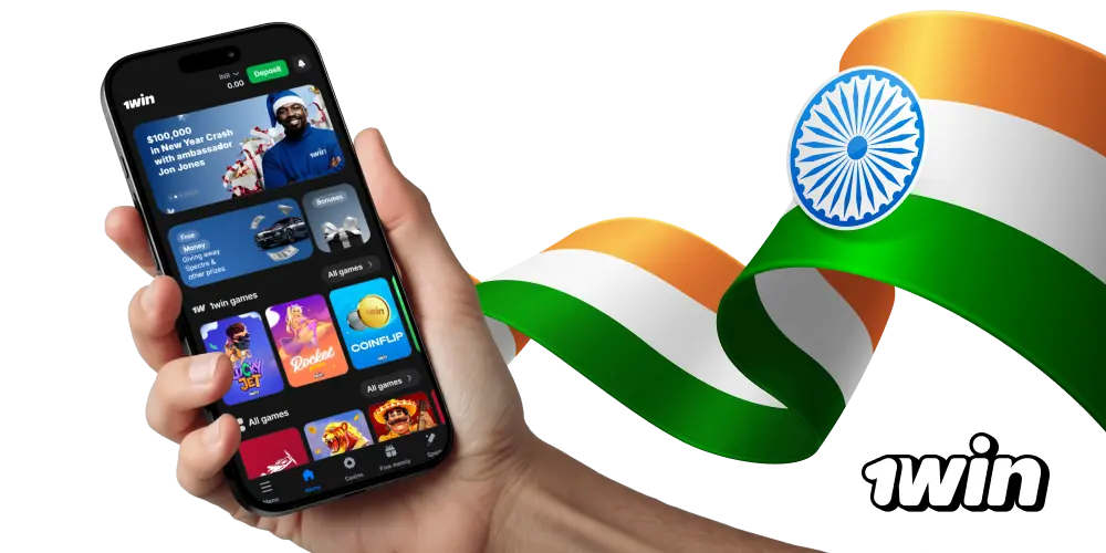 Play casino games and bet on sports with 1win App in India